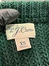 J.Crew 100% Cotton Solid Green Turtleneck Sweater Size XS - photo 7