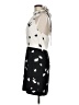 Intermix 100% Silk Graphic Ivory Cocktail Dress Size M - photo 5