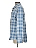 Denim & Co Plaid Blue Long Sleeve Blouse Size S - photo 5
