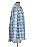 Denim & Co Plaid Blue Long Sleeve Blouse Size S - photo 4