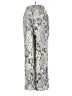 Paper Crane 100% Rayon Print Silver Casual Pants Size S - photo 2