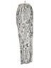 Paper Crane 100% Rayon Print Silver Casual Pants Size S - photo 4