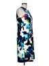 Mario Serrani Graphic Blue Cocktail Dress Size 12 - photo 4