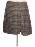 Old Navy 100% Polyester Plaid Brown Casual Skirt Size L - photo 1