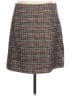 Old Navy 100% Polyester Plaid Brown Casual Skirt Size L - photo 2