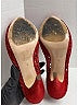 Miu Miu Graphic Red Suede Caged Peep Toe Pumps Size EU 39 - photo 5