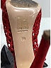 Miu Miu Graphic Red Suede Caged Peep Toe Pumps Size EU 39 - photo 4