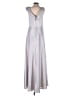MoriLee by Madeline Gardner 100% Polyester Metallic Silver Cocktail Dress Size 10 - photo 2