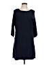 Chaps Solid Blue Casual Dress Size L - photo 1