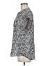 Cynthia Steffe 100% Polyester Animal Print Silver Short Sleeve Blouse Size M - photo 5