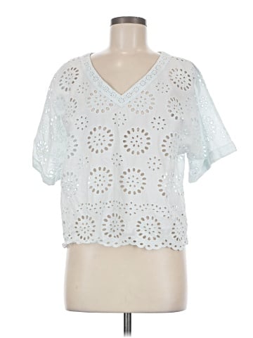 Calligraphie Short Sleeve Blouse (view 1)