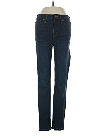 Madewell 9" Mid-Rise Skinny Jeans in Larkspur Wash: TENCEL&trade; Denim Edition (view 1)