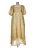 Worth 100% Polyester Yellow Casual Dress Size L - photo 1