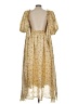 Worth 100% Polyester Yellow Casual Dress Size L - photo 2