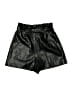 Zara Basic 100% Polyester Metallic Black Shorts Size M - photo 2