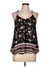 Rewind 100% Polyester Black Sleeveless Blouse Size L - photo 1