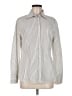 East5th Stripes Ivory Long Sleeve Button-Down Shirt Size 12 - photo 1