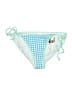 No Boundaries Checkered-gingham Blue Swimsuit Bottoms Size XL - photo 1