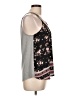 Rewind 100% Polyester Black Sleeveless Blouse Size L - photo 4