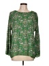 Max Studio 100% Polyester Green Long Sleeve Blouse Size L - photo 1