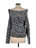 Marciano 100% Acrylic Tweed Silver Pullover Sweater Size S - photo 2