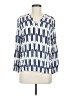 Pendleton Blue 3/4 Sleeve Blouse Size Med Petite - photo 1