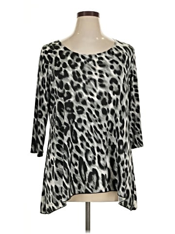 Brittany Black 3/4 Sleeve Top (view 1)