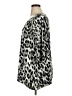 Brittany Black Animal Print Silver 3/4 Sleeve Top Size 1X - photo 5