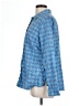St. John's Bay 100% Cotton Checkered-gingham Blue Long Sleeve Button-Down Shirt Size XL - photo 5
