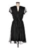 JBS 100% Polyester Polka Dots Black Casual Dress Size 6 - photo 1