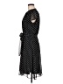 JBS 100% Polyester Polka Dots Black Casual Dress Size 6 - photo 5