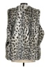 Chico's 100% Polyester Silver Gray Faux Fur Vest Size Med (1.5) - photo 2