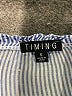 Timing 100% Cotton Blue 3/4 Sleeve Blouse Size S - photo 7