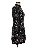 A.L.C. Print Black Casual Dress Size 6 - photo 4