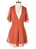 Charlotte Russe 100% Polyester Solid Orange Romper Size XS - photo 1