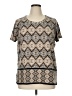 Ruby Rd. Tweed Brown Short Sleeve T-Shirt Size 1X - photo 1