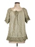 Unbranded Green Short Sleeve Blouse Size L (estimated) - photo 1