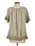 Unbranded Green Short Sleeve Blouse Size L (estimated) - photo 2