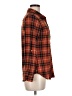 Dna Couture Plaid Orange Long Sleeve Blouse Size M - photo 4