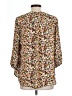 Pleione Floral Brown 3/4 Sleeve Blouse Size L - photo 2