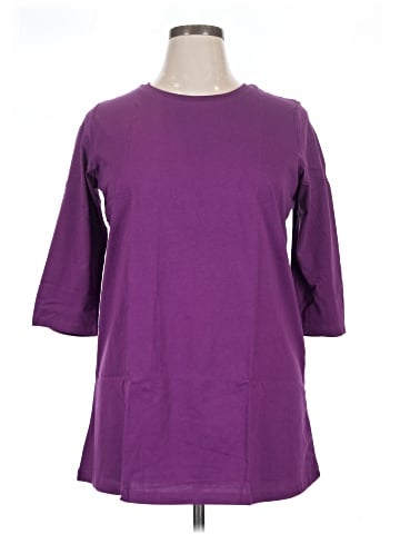 Woman Within 3/4 Sleeve T-Shirt (view 1)