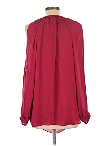 Haute Hippie Long Sleeve Silk Top (view 2)