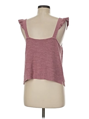 Madewell Ruffle-Strap Button-Front Sweater Tank (view 2)