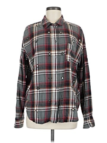 Elizabeth and James Long Sleeve Button-Down Shirt (view 1)