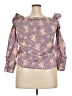No Comment Purple 3/4 Sleeve Blouse Size 2X - photo 2