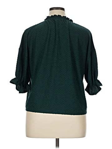 TeXTURE & THREAD Madewell 3/4 Sleeve Blouse (view 2)