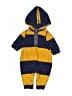 Baby Gap Color Block Blue Long Sleeve Onesie Size 0-3 mo - photo 1