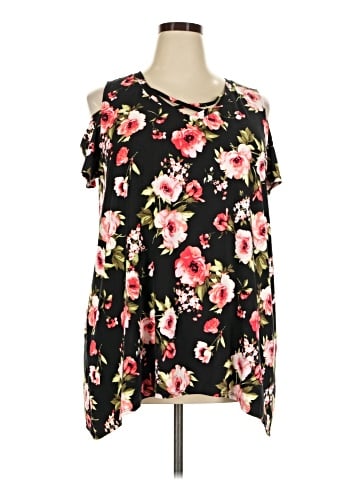 One Step Up Short Sleeve Blouse (view 1)