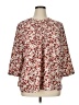 Croft & Barrow 100% Polyester Red 3/4 Sleeve Blouse Size 1X - photo 1
