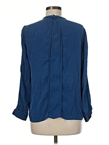Diane von Furstenberg Long Sleeve Silk Top (view 2)